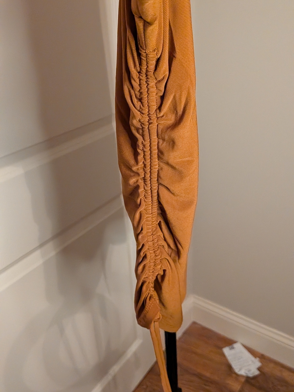 meraki Rust-Brown Long Sleeve Wrap Top - Picture 5 of 5